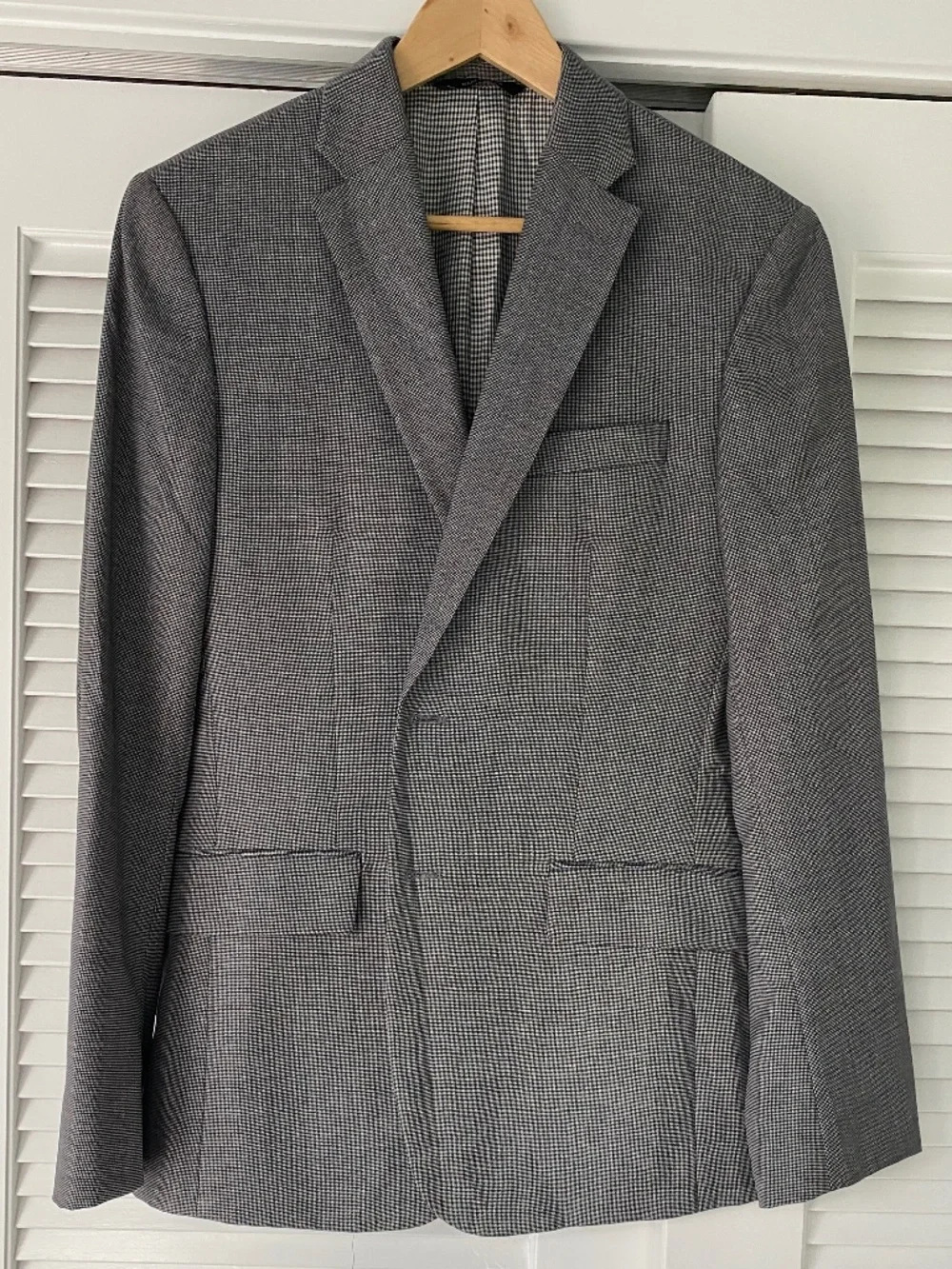 Banana Republic Grey Tailored Fit Blazer Suit Jacket 38R